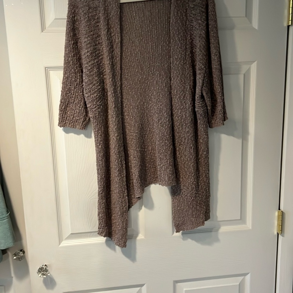 Cupio Brown Waterfall Cardigan Sweater - Picture 5 of 8